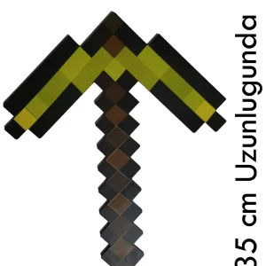 Ahşap 5mm Minecraft Kazma 35cm Boyunda 29cm Eninde